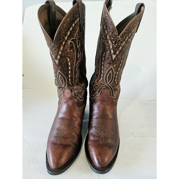 Tony Lama Men\'s Cowboy Boots Brown Size 8.5 main image 4